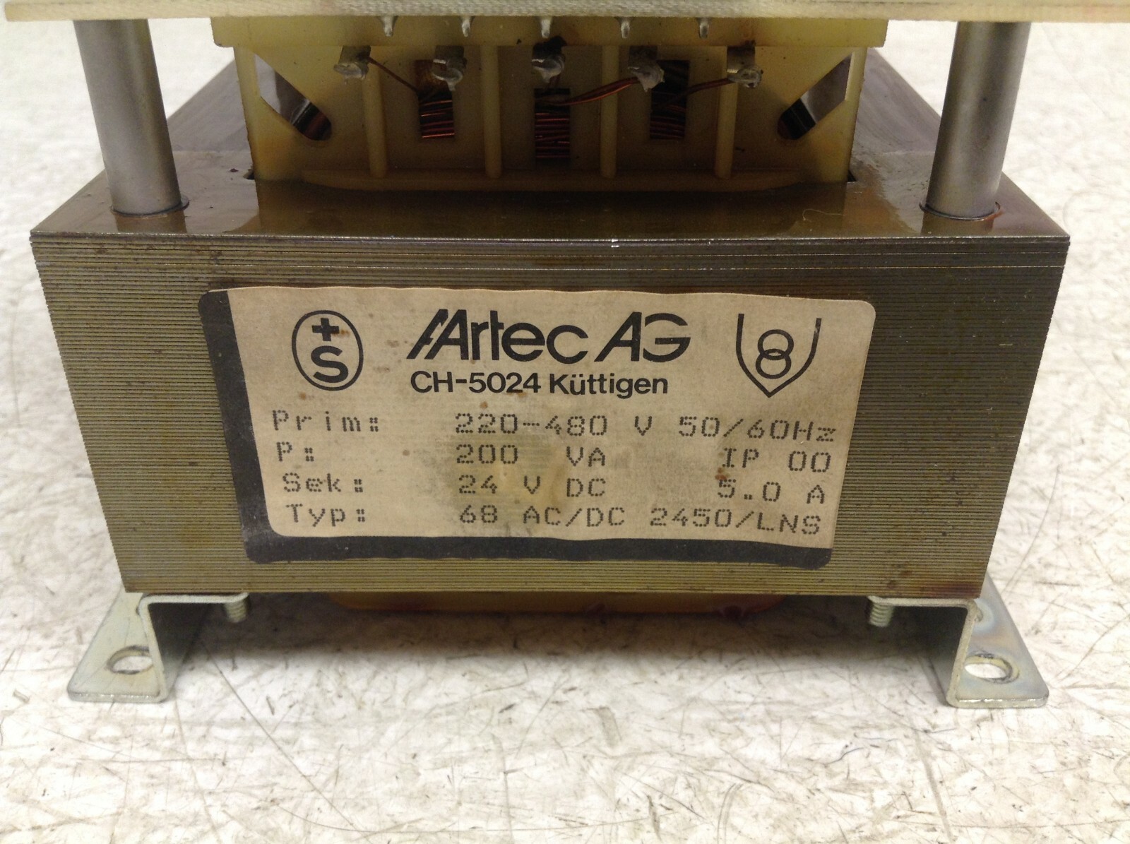 Artec AG 68 AC/DC 2450/LNS CH-5024 24 VDC 5 Amp Power Supply CH5024 (OK)