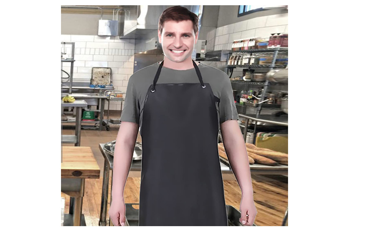 Work Cloth Butcher Apron Fish Waterproof Vinyl Chemical Resistant Rubber Lab Use