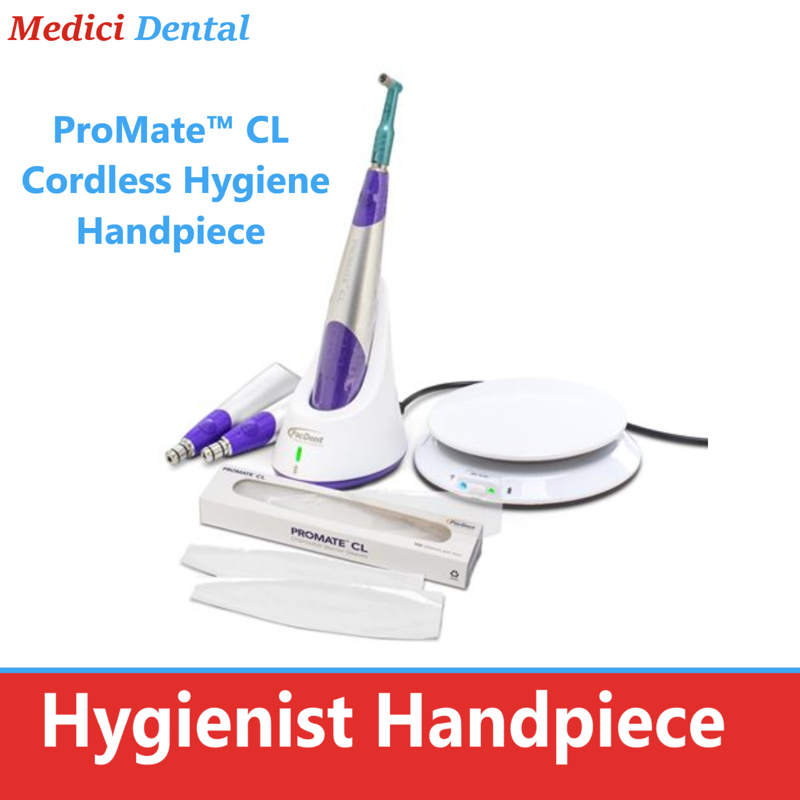 DENTAL HYGIENE PROPHY PROMATE CL CORDLESS HANDPIECE KIT PacDent -2 Year Warranty