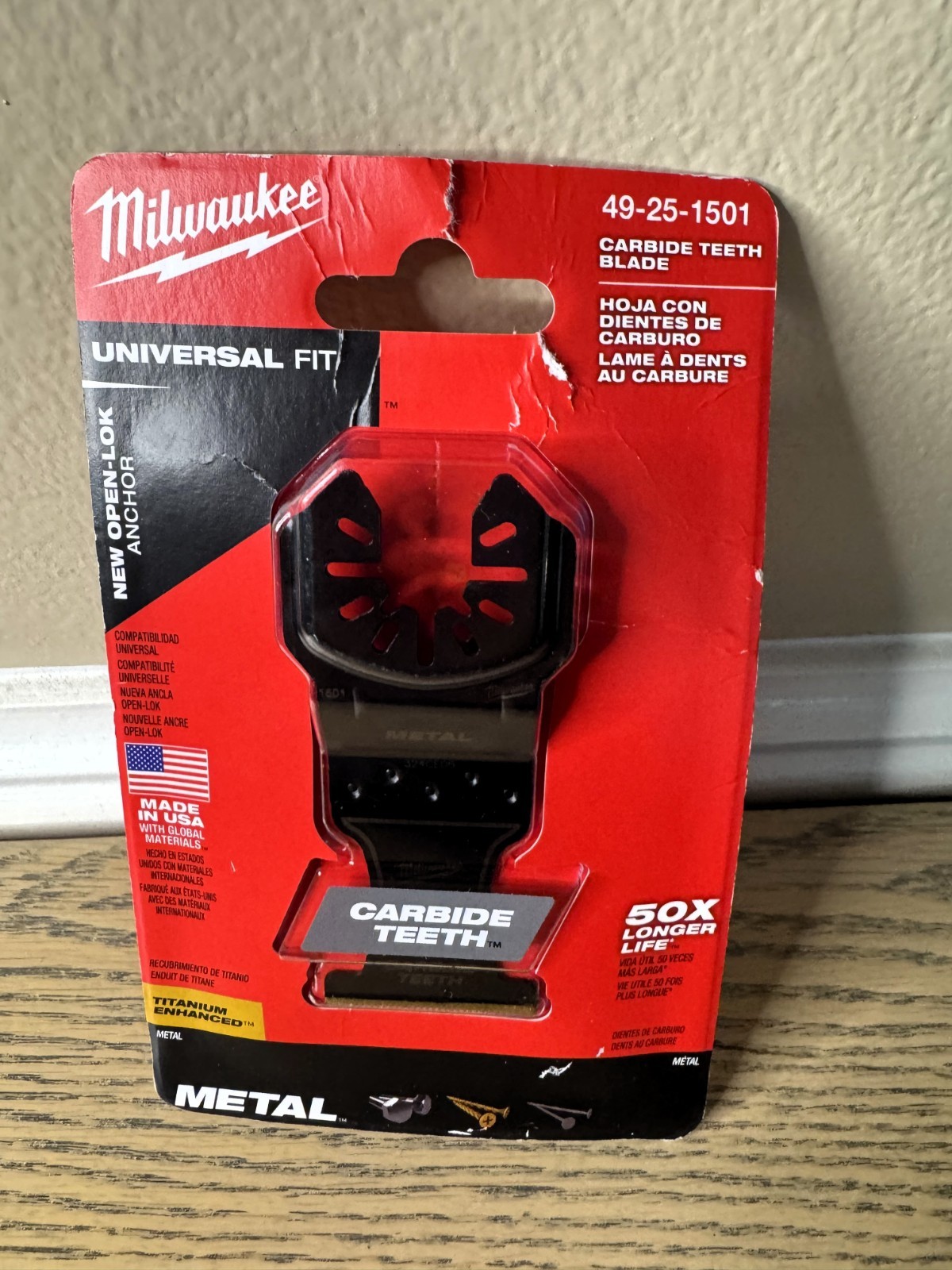 Milwaukee Tool 49-25-1501 1-3/8 In. Open-Lok Titanium Enhanced Carbide Teeth