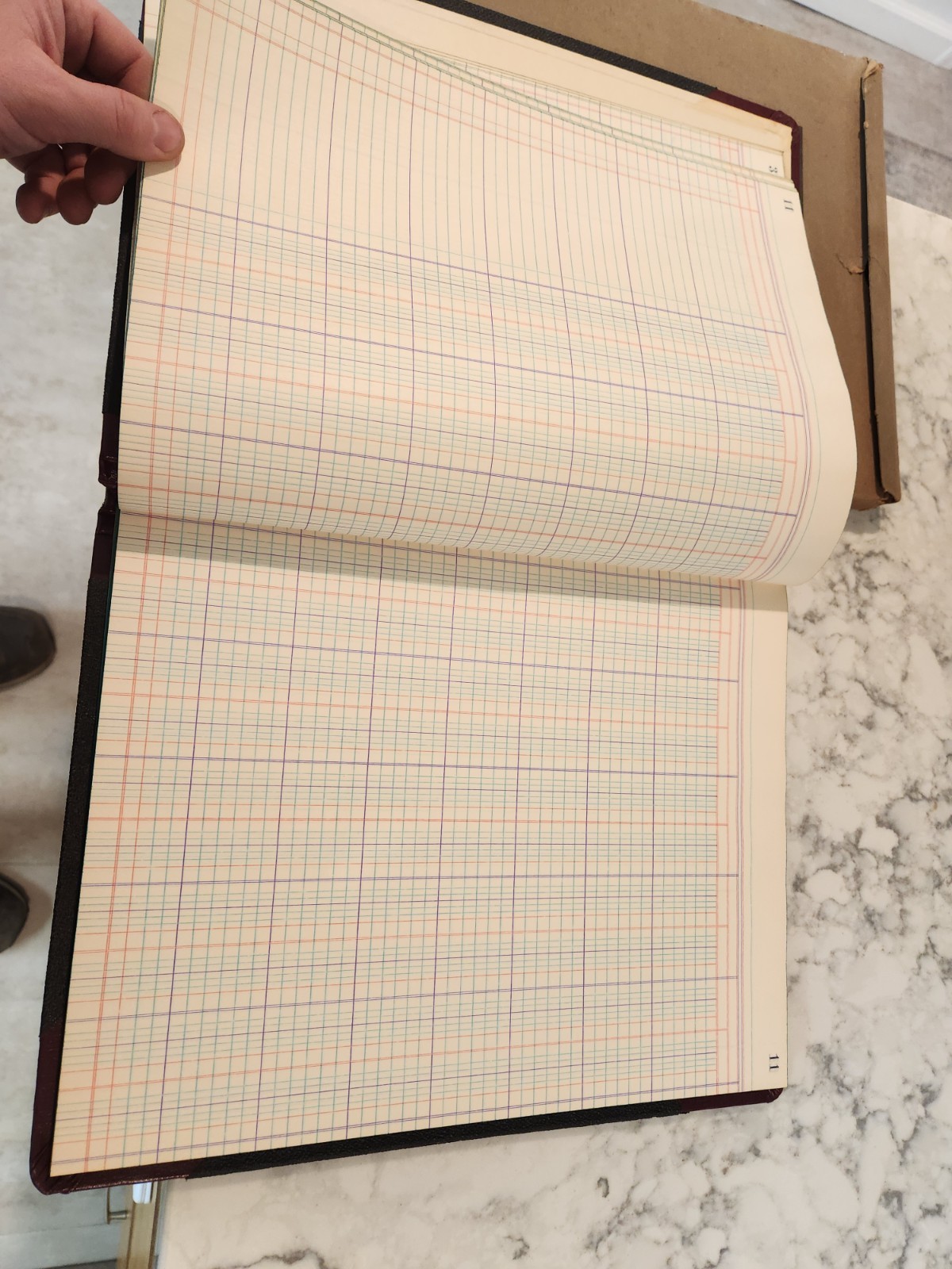 Vintage Boorum & Pease Record Rule Account Book Size 11”x14” 23-150 16-R