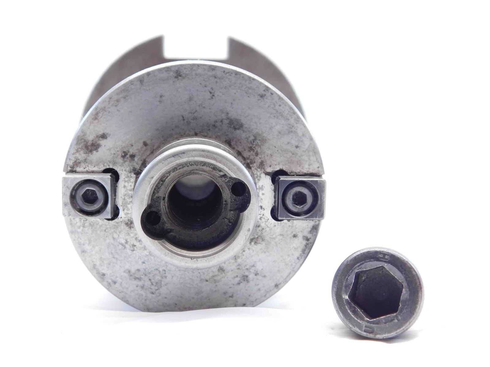 CAT50 1″ PILOT O.D. 3/8 KEY FACE / SHELL MILL TOOL HOLDER COOLANT EXTENDED 1.0