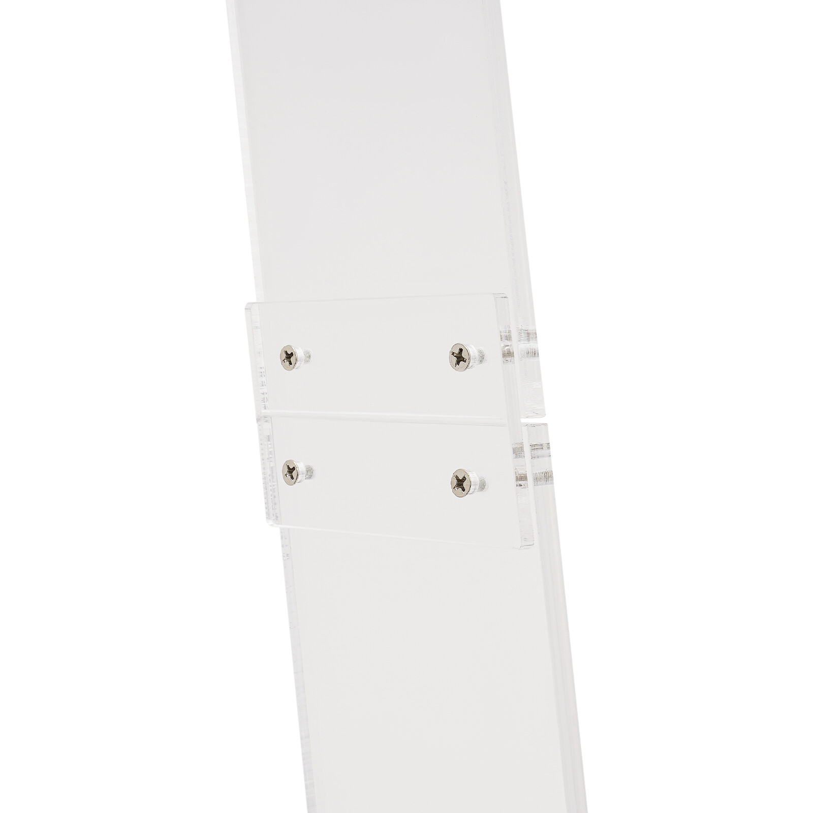 4Tier Acrylic Trapezoid Ladder Bookshelf Leaning Book Display Holder Stand Clear