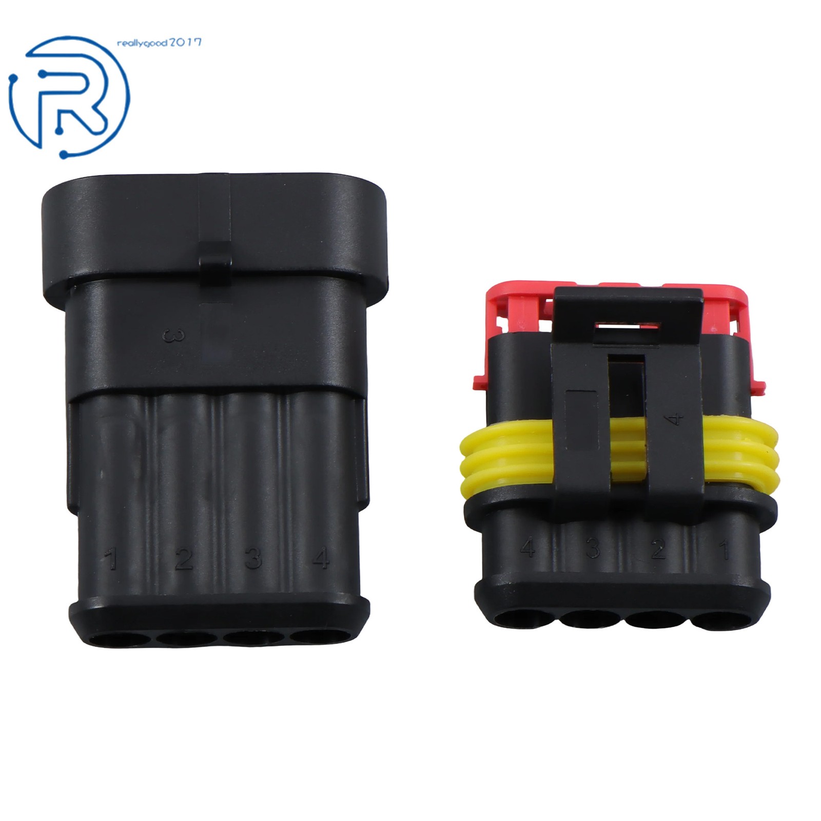 800Pcs Waterproof Automotive Electrical Wire Connectors Plug Kit 1/2/3/4/5/6 Pin
