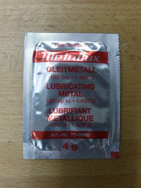 Metaflux 70-8508 Gleitmetall Metal Lubricating Paste 4 gram packet – Qty 1