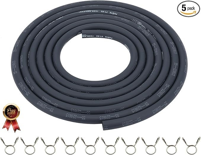 5.5Mm Fuel Line 1/5 Inch Gas Tube Fuel Hose 5 Feet for ATV Quad Pit Dirt Bike