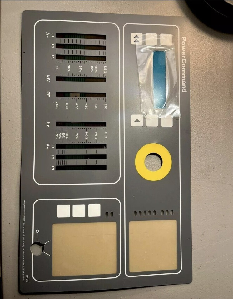 0300-5446 Cummins Onan Membrane Panel with Bargraph Meters for PCC2100