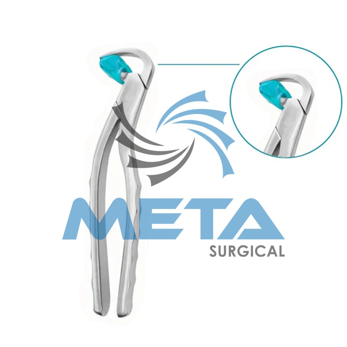 Dental Extraction Physics Forceps Standard Series Set of 4 Pcs with Bumpers