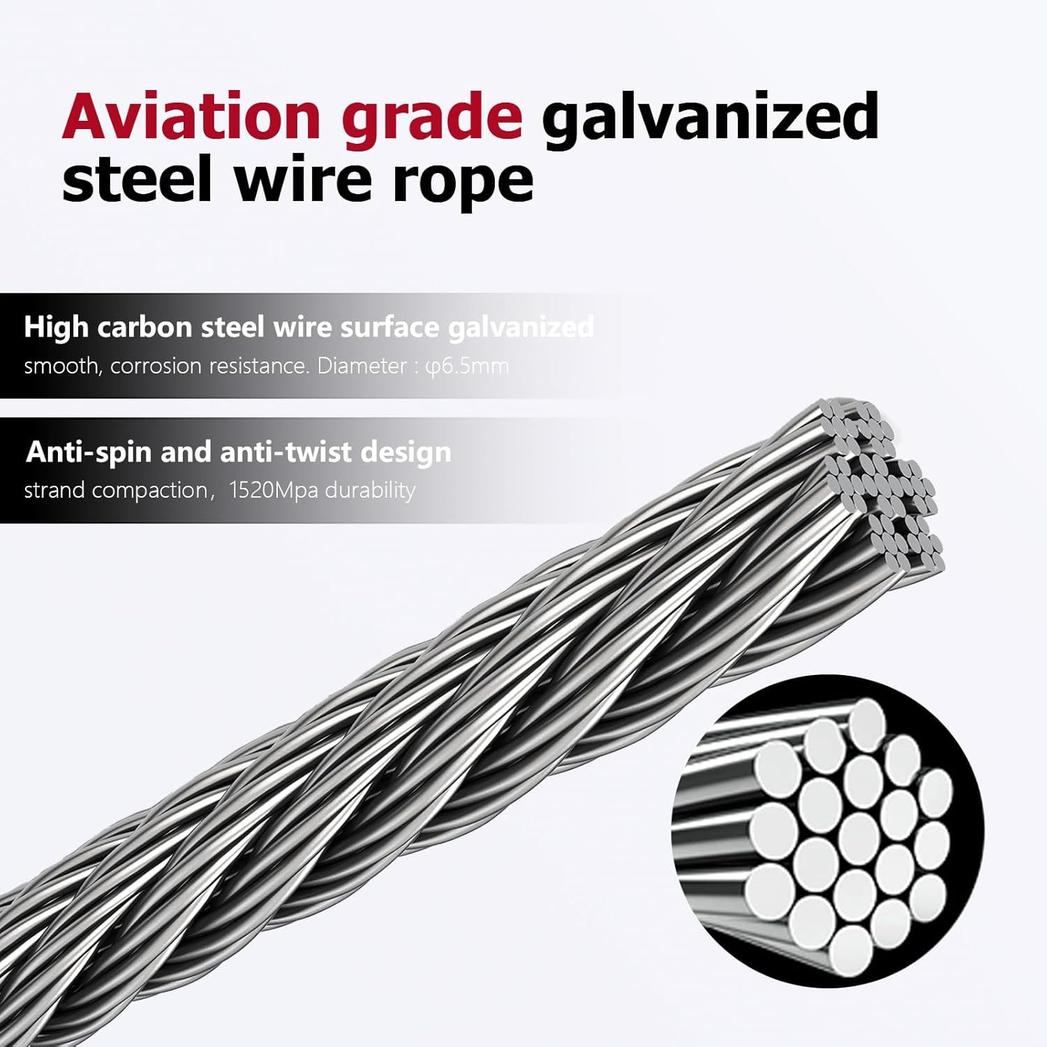 Heavy Duty 5 Ton Come Along Winch with 11.5FT Steel Cable & 3 Hooks