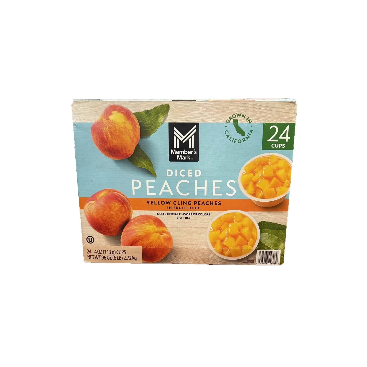 Member’s Mark Diced Peach Cups, 4 oz., 24 ct.