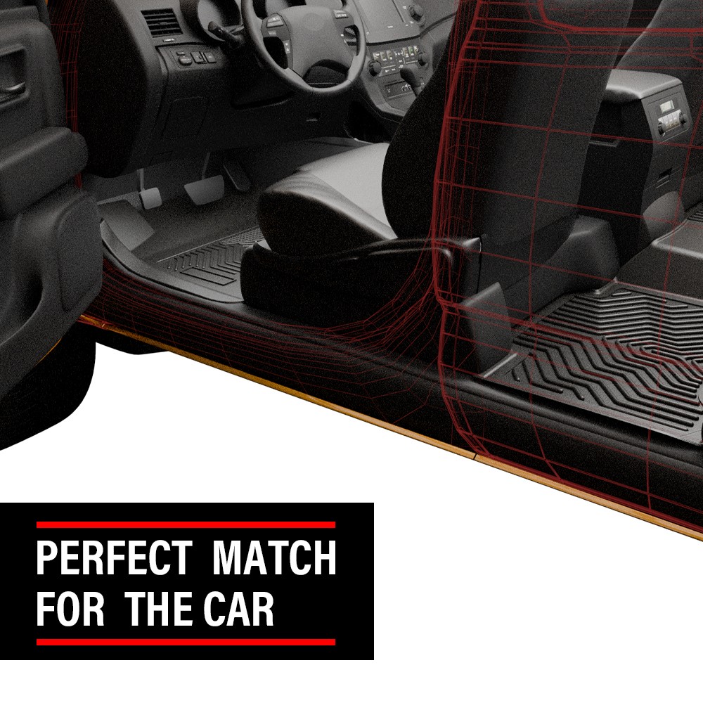 LQI TPE Floor Mats Fit Acura RDX 2019 2020 2021 2022 2023 2024, All Weather