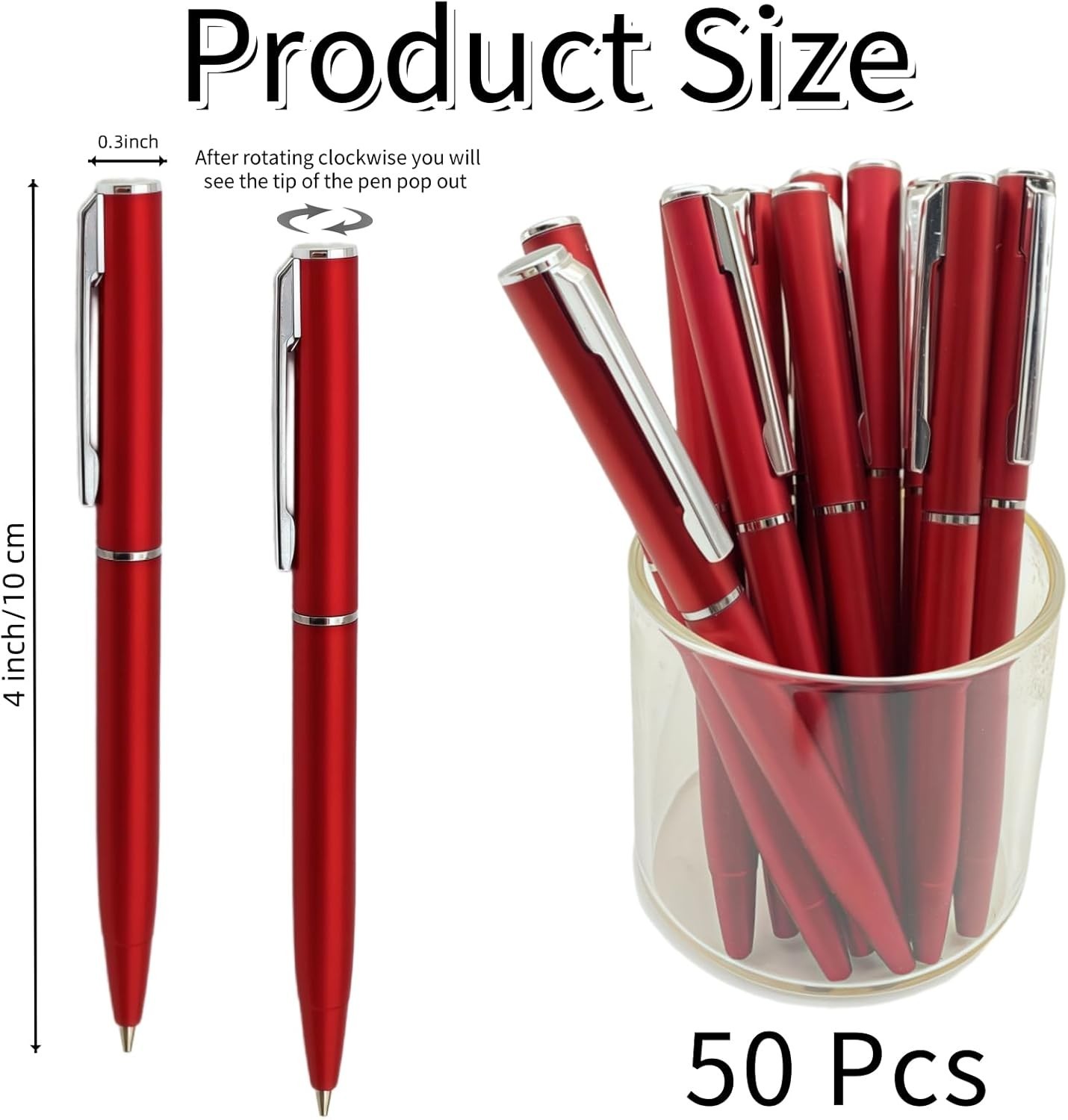 50 Pcs Small Ballpoint Pens, 4 Inch Mini Pens Bulk, for Pocket Notebooks and …
