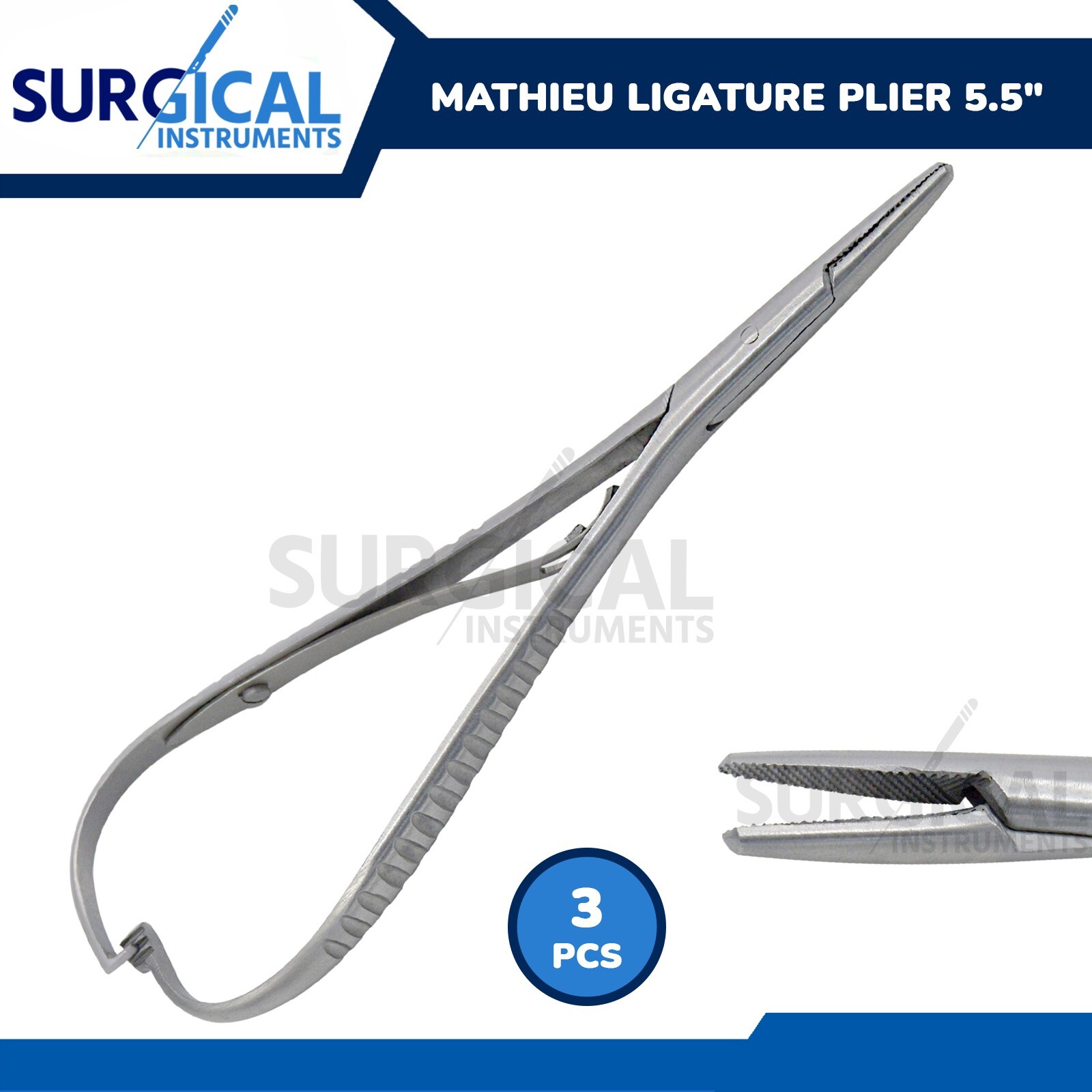 3 Pcs Mathieu Pliers 5.5″ Orthodontic Surgical Dental Instruments German Grade