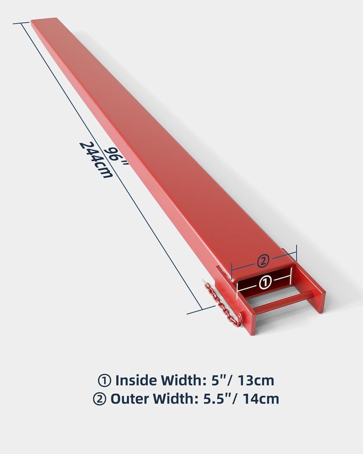 Forklift Extensions 94″ Long | 5500LB Capacity, Robust Q235 Steel Construction
