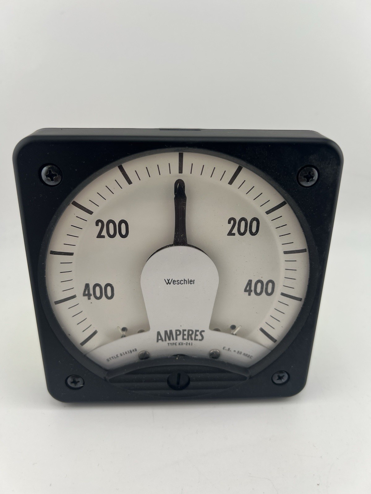 Weschler KX-241 Analog AC Ammeter 0–400A 50mV Shunt Panel Meter