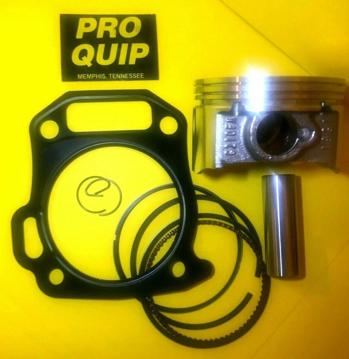 PREDATOR 224cc MaxPower Piston NEW Flat Top w/ Rings, Gasket, Pin 70mm 24hrShip