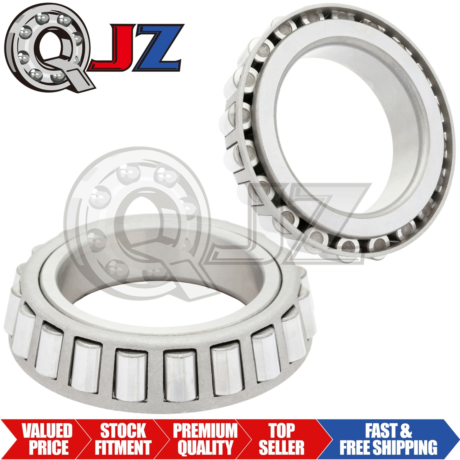[2-Pack] 18690 Tapered Roller Bearing Cone 1-13/16″ (Bore) x 0.6875″ (Width)