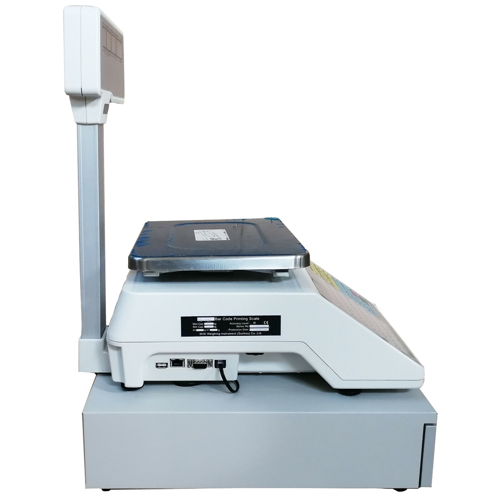 110V Supermarket Electronic Scale with Cash Box 30KG/66 lbs