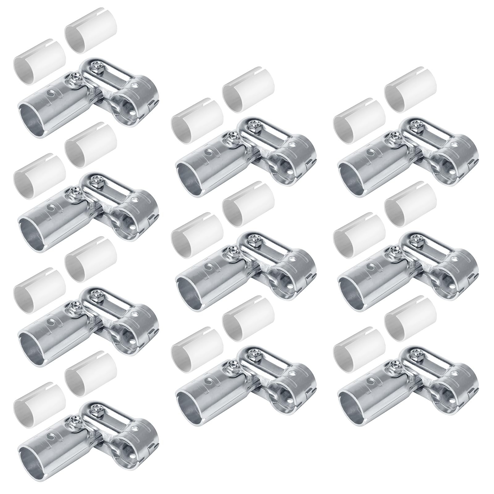 Eoere 10 Sets Adjustable Pivot Angle Pipe Fittings Connector Fits 3/4 Emt