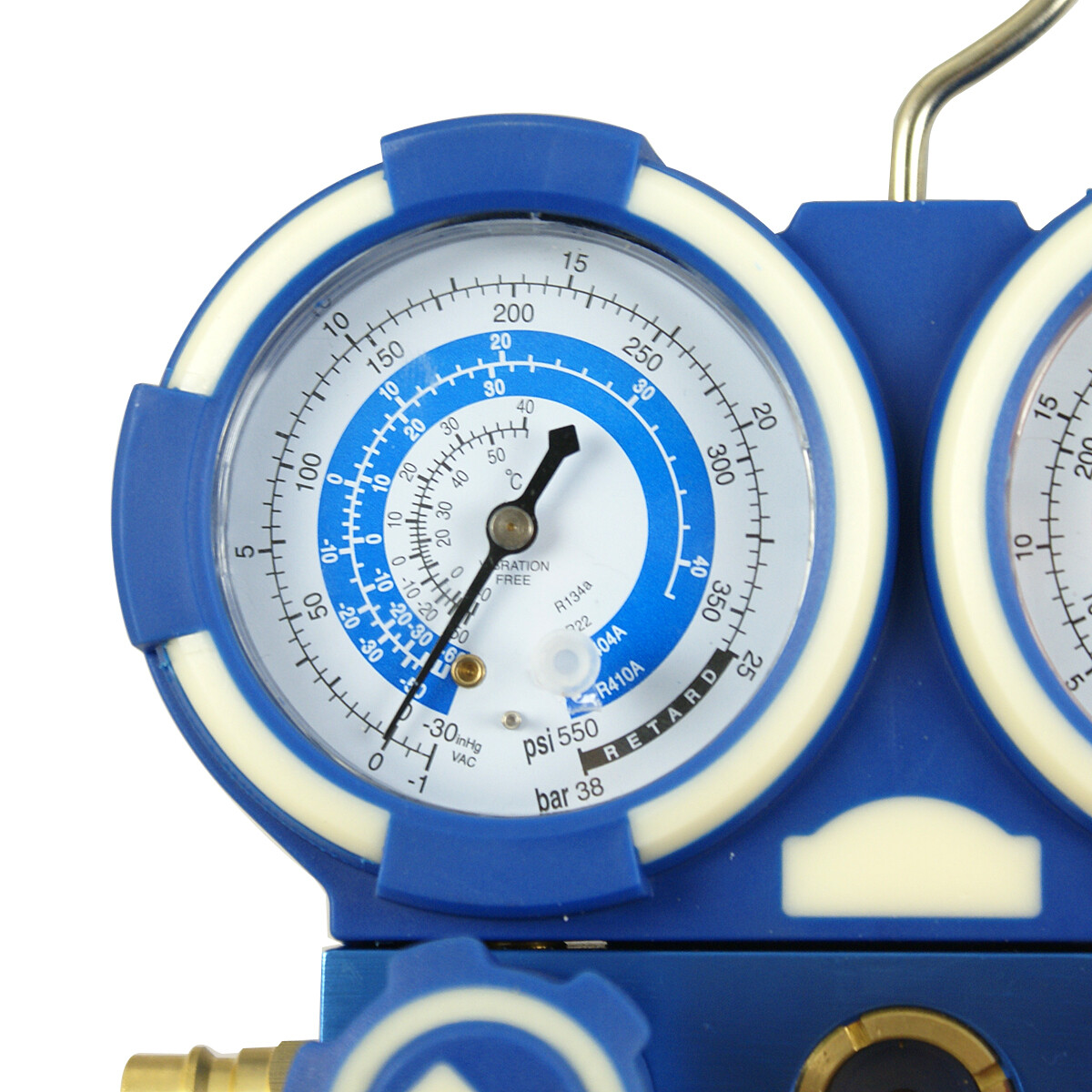 Air Refrigeration Kit HVAC A/C R134A R410A R22 AC Manifold Gauge Set Brass