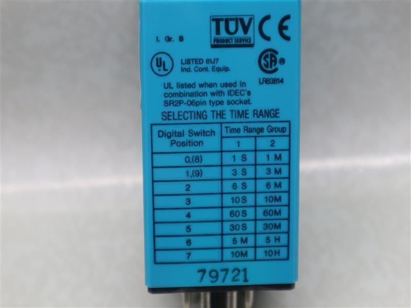 Idec RTE RTE-P11 RTEP11 Electronic Timer 24VAC/DC 120/240VAC 10A(RES.)