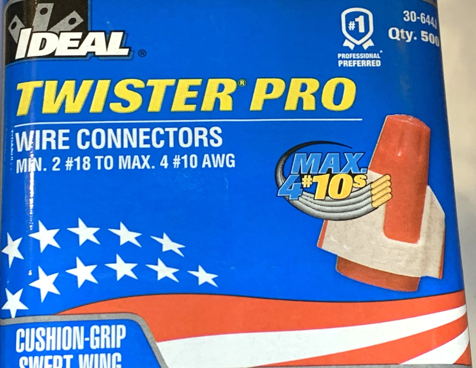 IDEAL 30-644J 344 Red/Tan Twister® ProFLEX™- Partial Jar of 500 – Flexible Skirt