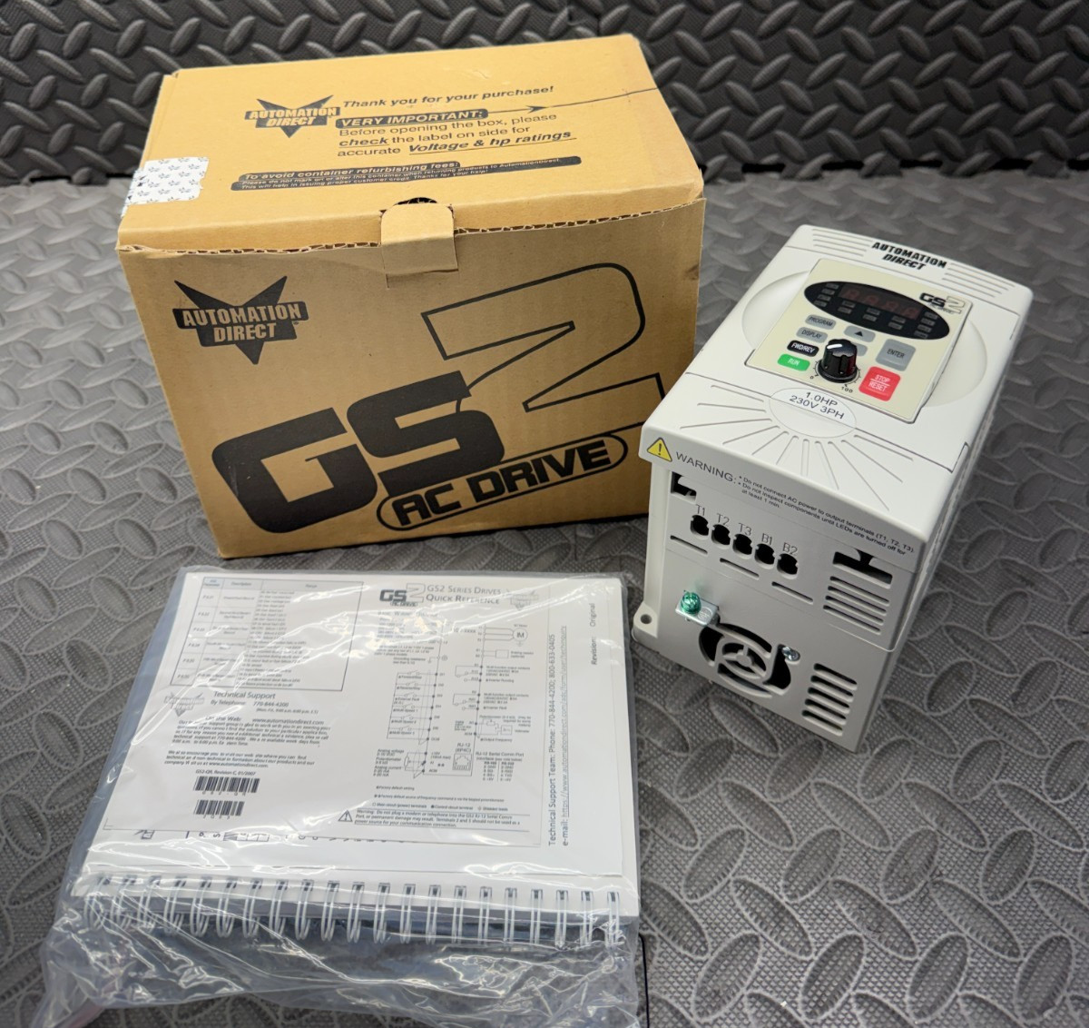 Automation Direct GS2-21P0 200/240V 6.3Amps General Purpose AC Drive