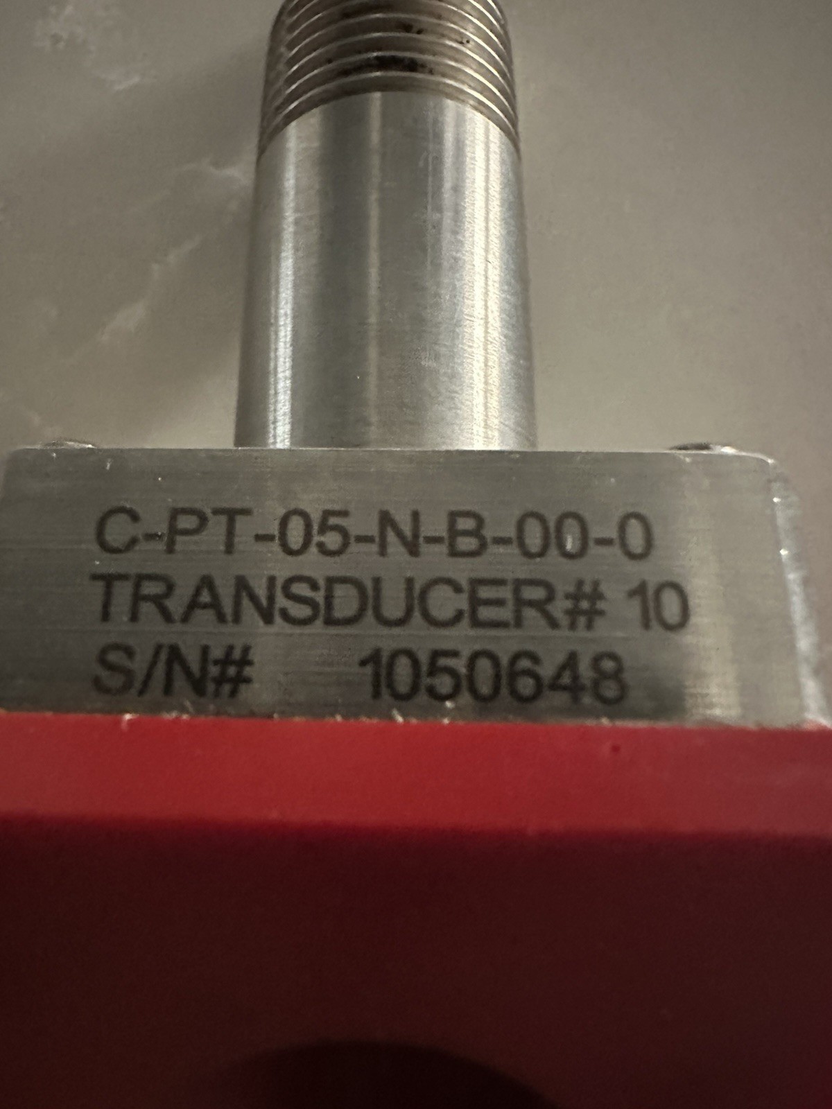 Panametrics PT878 Transducer #10 C-PT-05-N-B-00-0 w/ Cable & Clamp