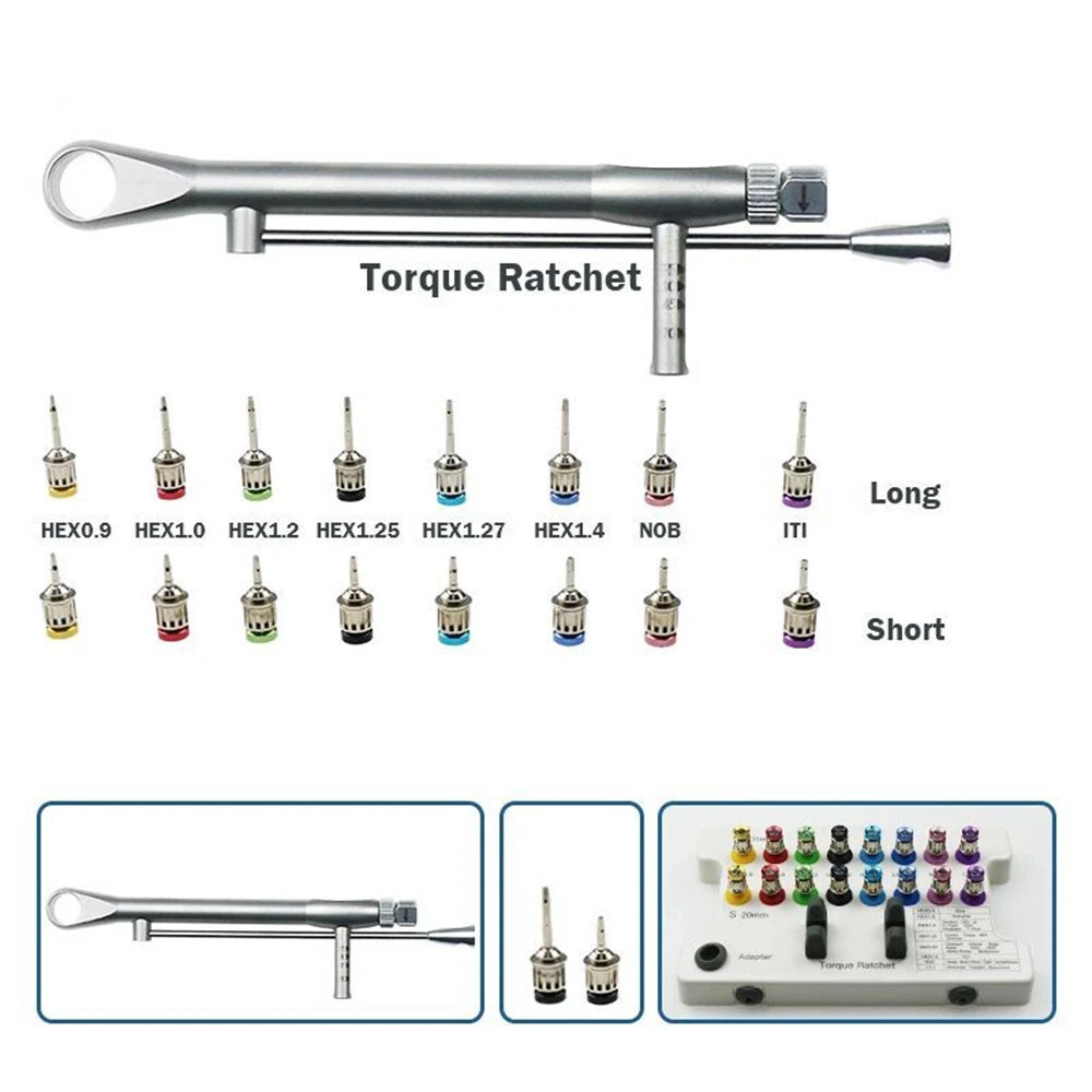 Dental Universal Implant Prosthetic Kit Torque Wrench Screw Drivers Remover Kit