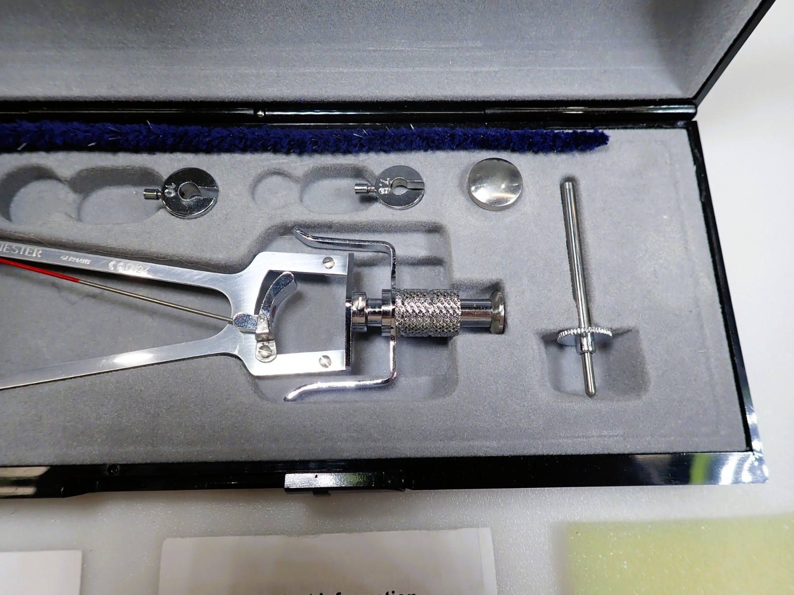 Vintage Riester Schiotz C Eye Tonometer No. 5112 Germany NOS Veterinary Case