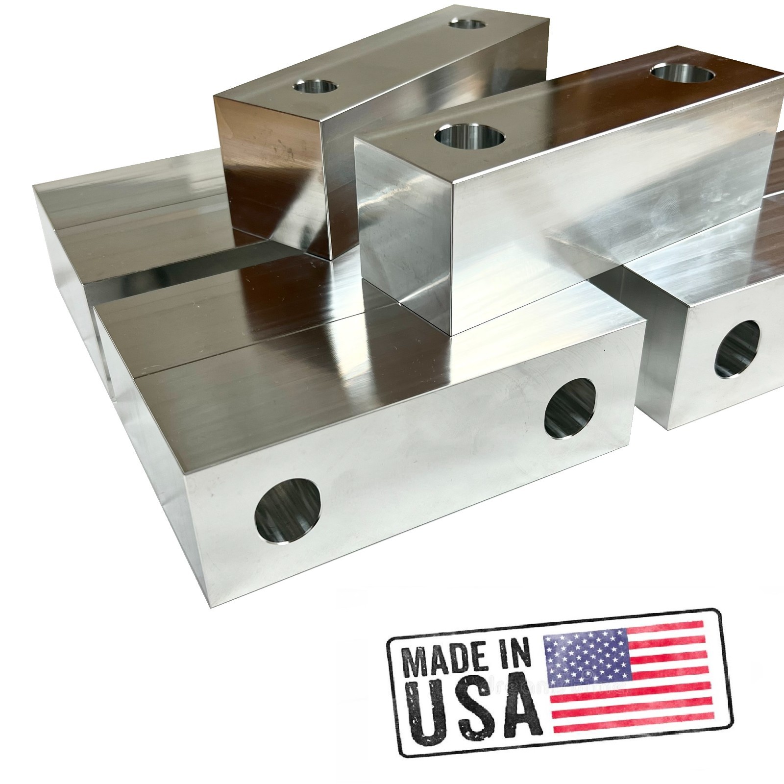 5 PACK 6 x 2 x 2″ Aluminum Machined Soft Jaws 6″ Kurt Vises (10 JAWS) REVERSIBLE