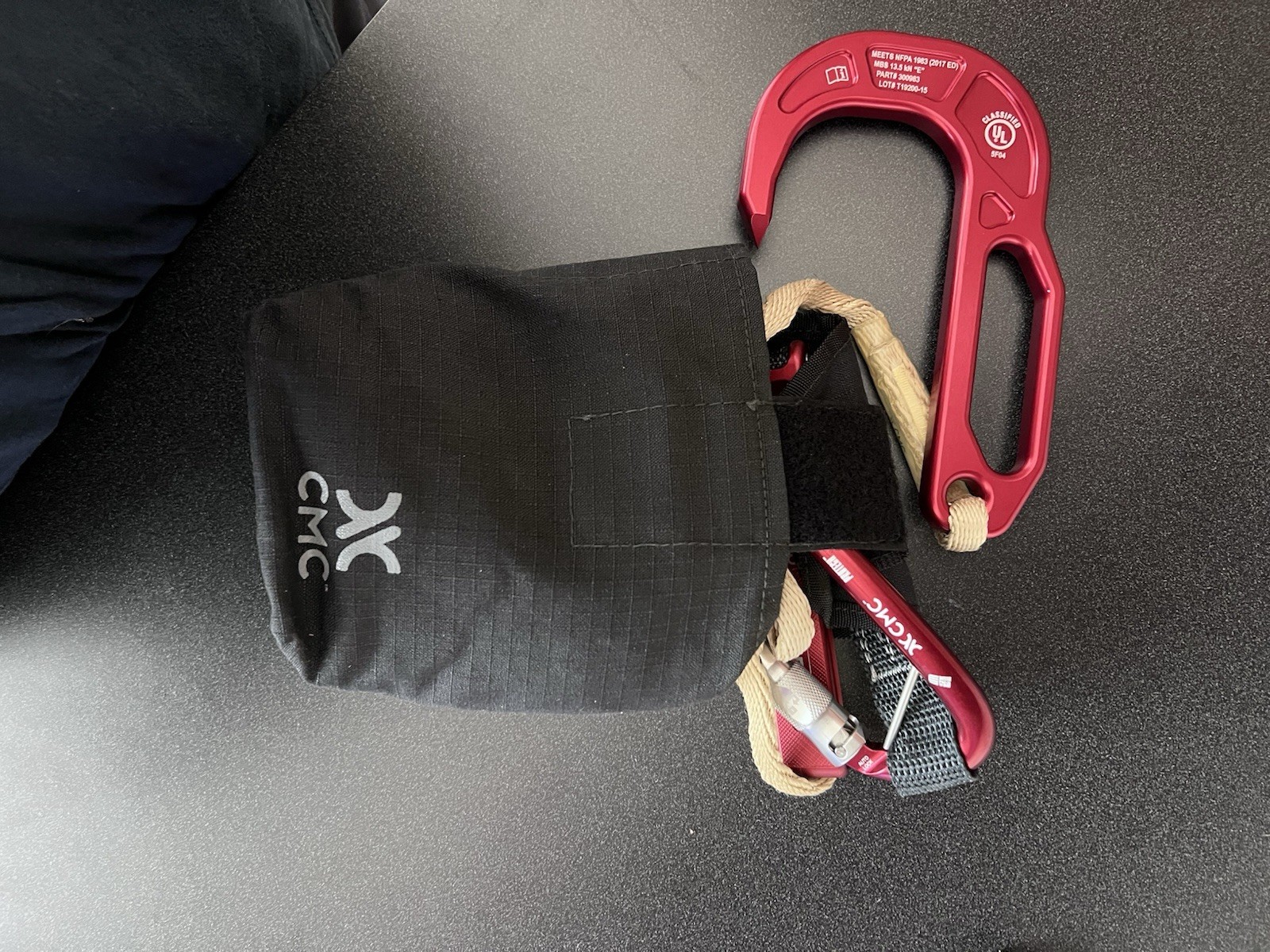 CMC LEVR Escape System Flash.2 Anchor Bailout Kit NFPA 1983 With Bag & Manual
