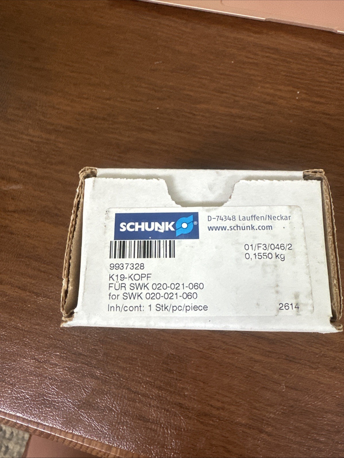 SCHUNK 9937328 SWK19 PIN
