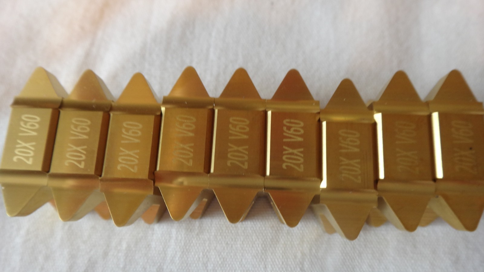 Scandinavian Tool 20X V60 K20C Quad Thread Carbide Threading Inserts. 9 Pcs