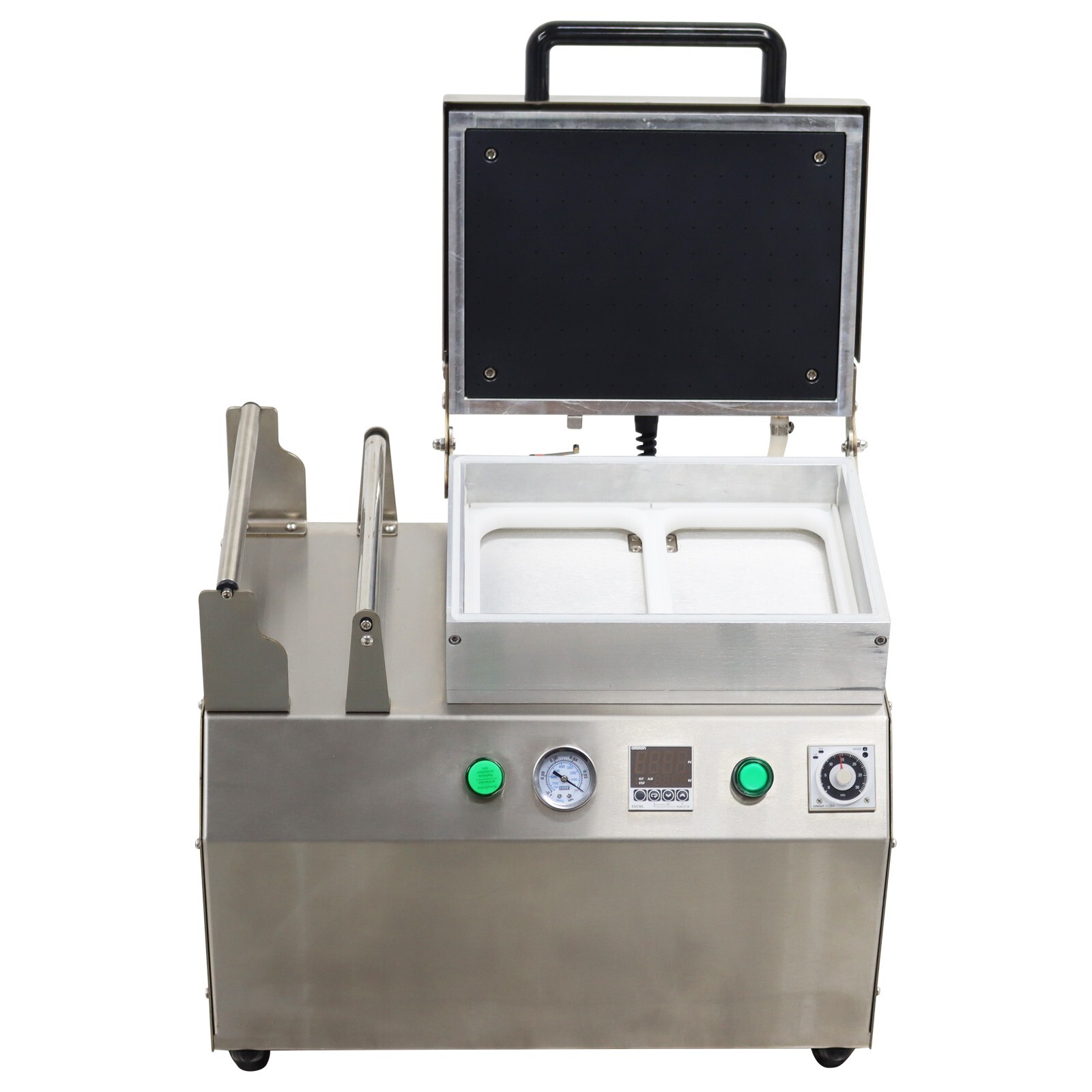110V/60Hz Bench Vacuum Sealer 2 Slots Commercial Vacuum Skin Packaging Machine