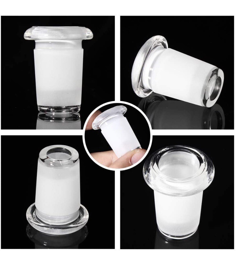 18mm Male to 14mm Female Glass Adapter Compact Reducing Joint 🇺🇸 Seller
