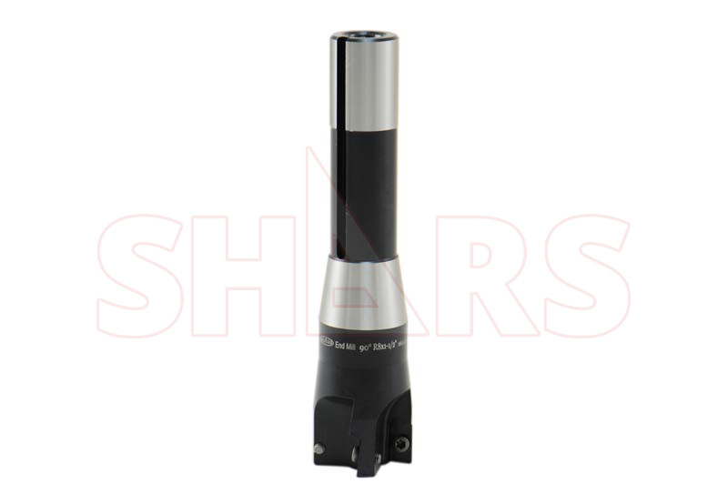 SHARS 1-1/2″ 90° INDEXABLE FACE END MILL R8 ARBOR 4FL APKT CERT Save $158 P[