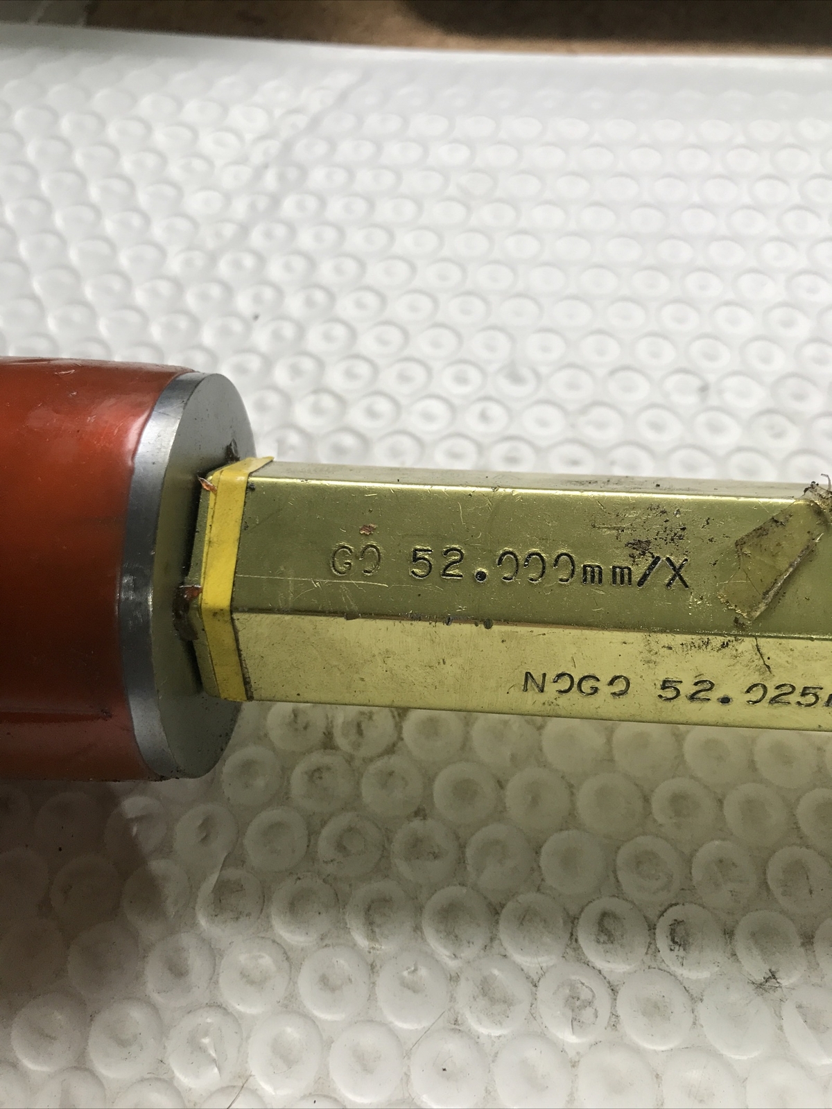 52mm METRIC PIN PLUG GAGE GO 52.000 No Go 52.025 Regal Premium