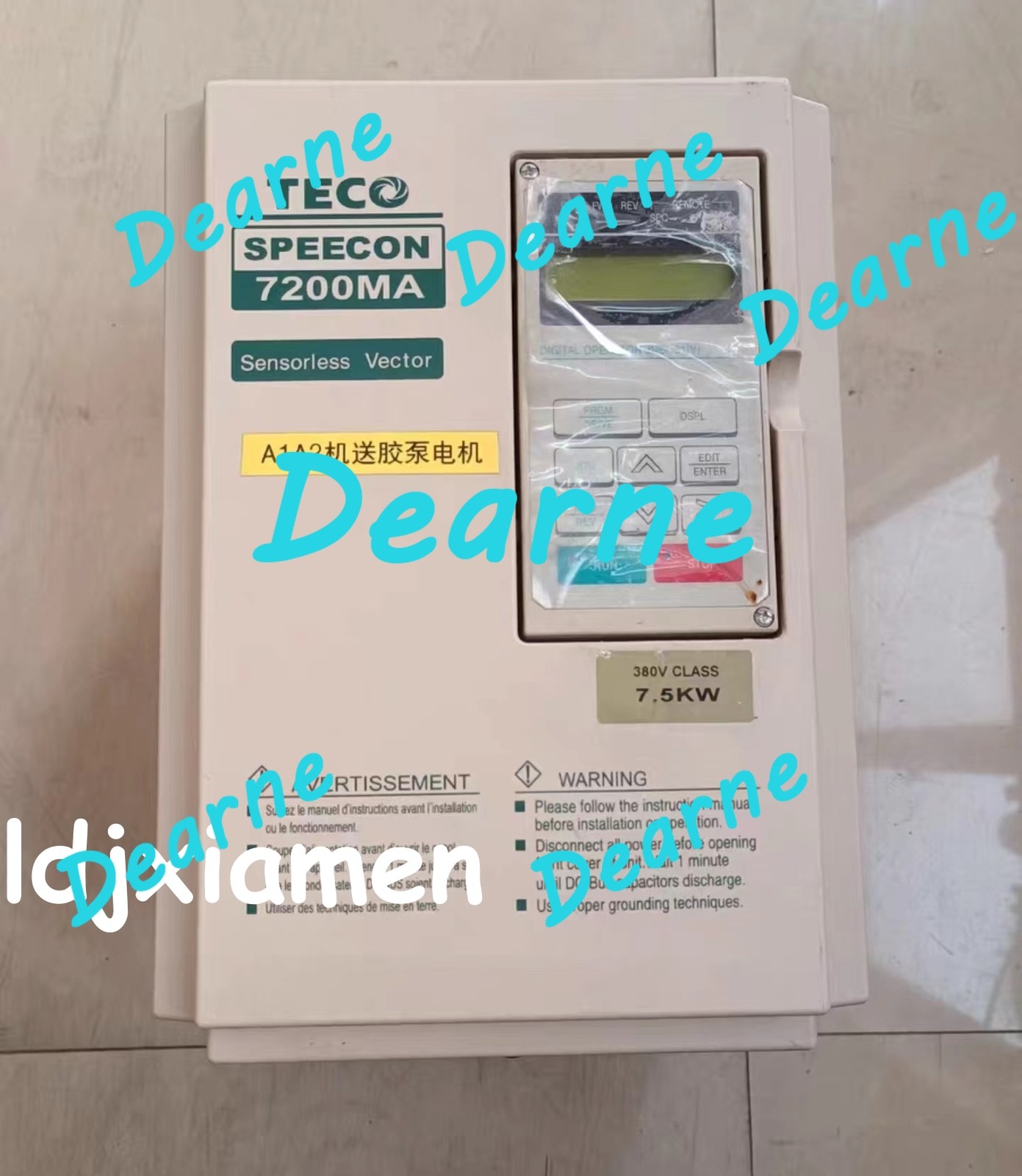 1PC used TECO inverter 7200MA 7.5KW 380V JNTMBGBB0010AZ-U #SC/