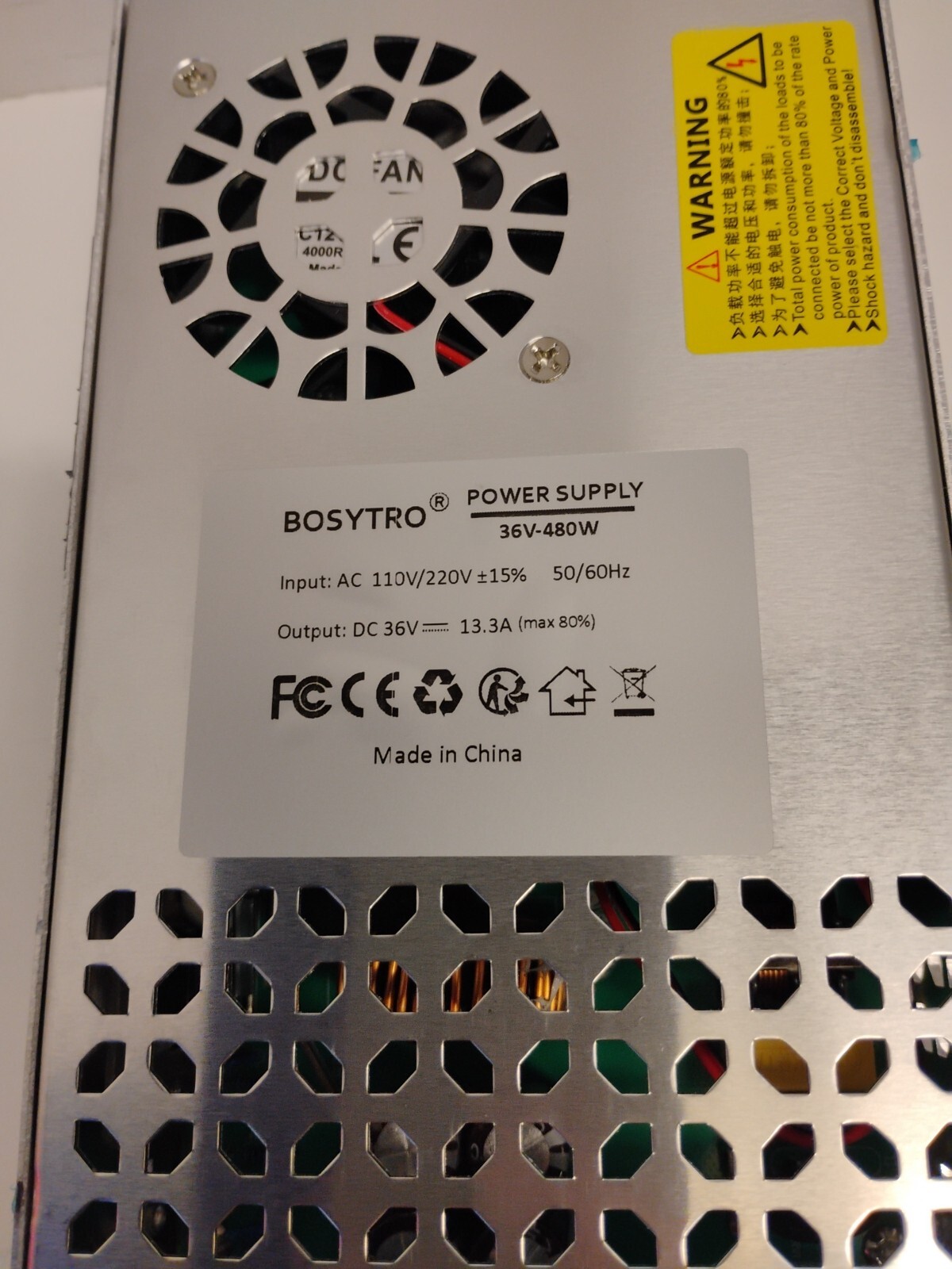Bosytro Power Supply 36-480W Input: AC110V/220V Output DC36V