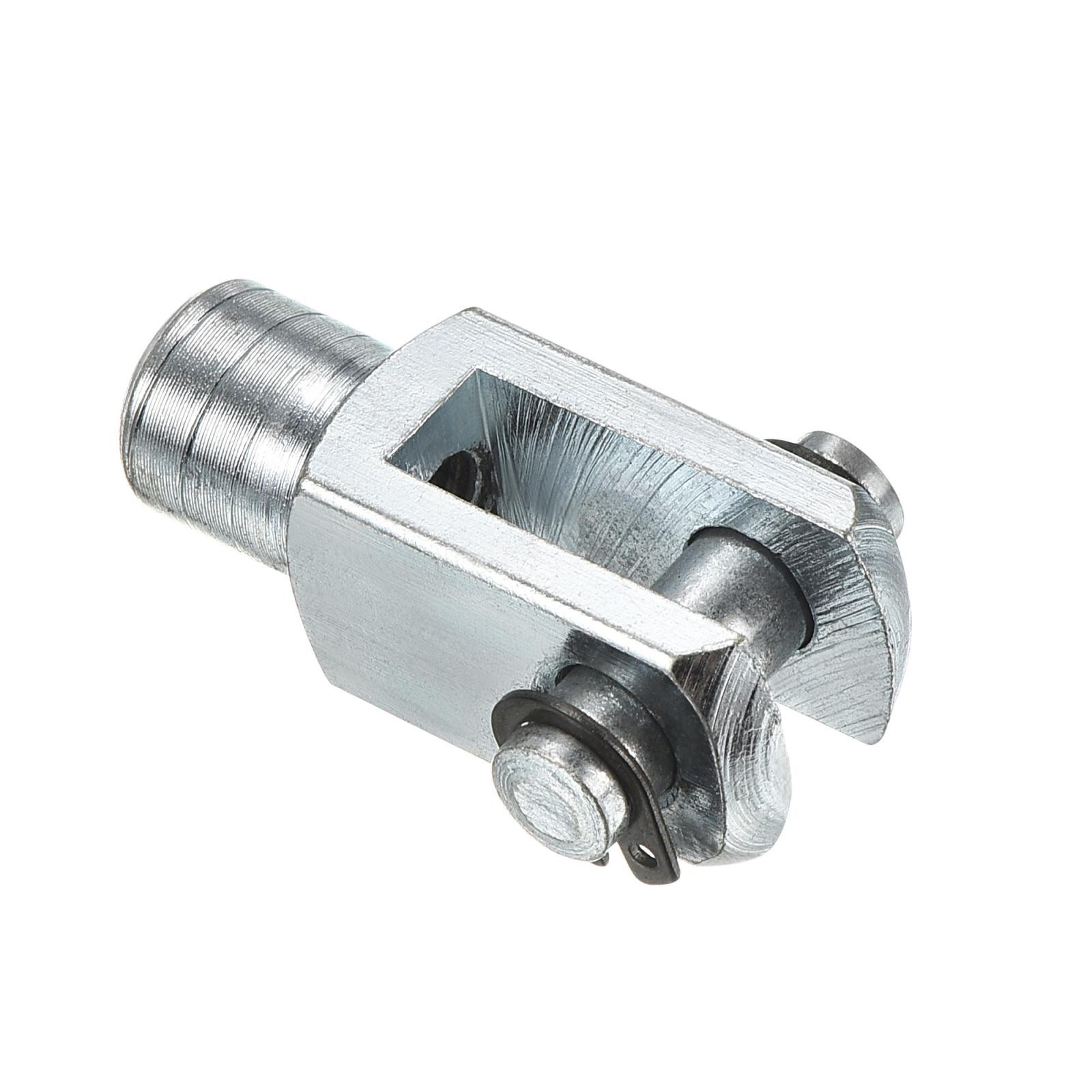 3Pcs M6x1 Air Cylinder Rod Clevis End Female Thread Y Connector Silver