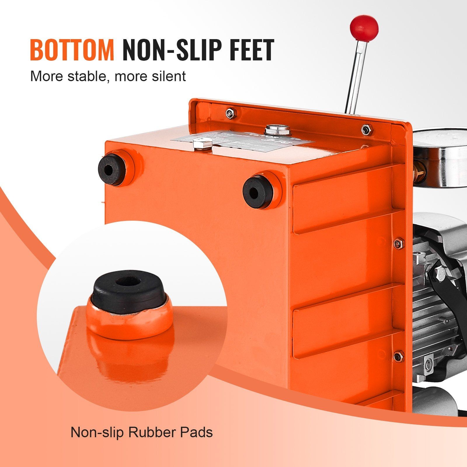 750W 110V Double-Acting Hydraulic Pump 10000PSI 488in³/8L Lever