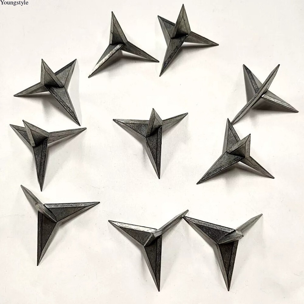 20/10xTire Puncture Spikes Heavy Portable Duty Carbon Steel Triangle Road Spikes