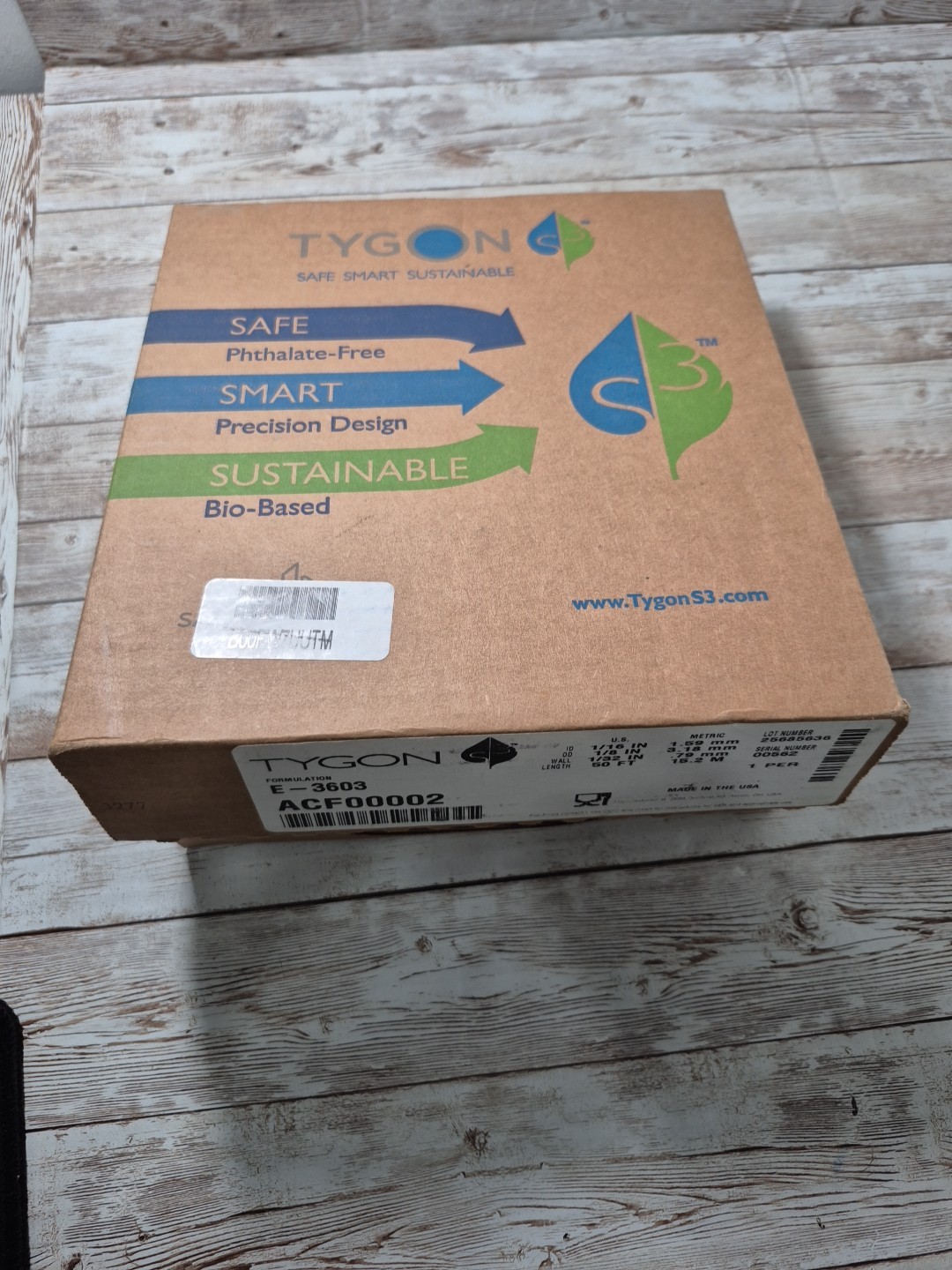 Tygon ACF00002 Tubing E-3603. See Label