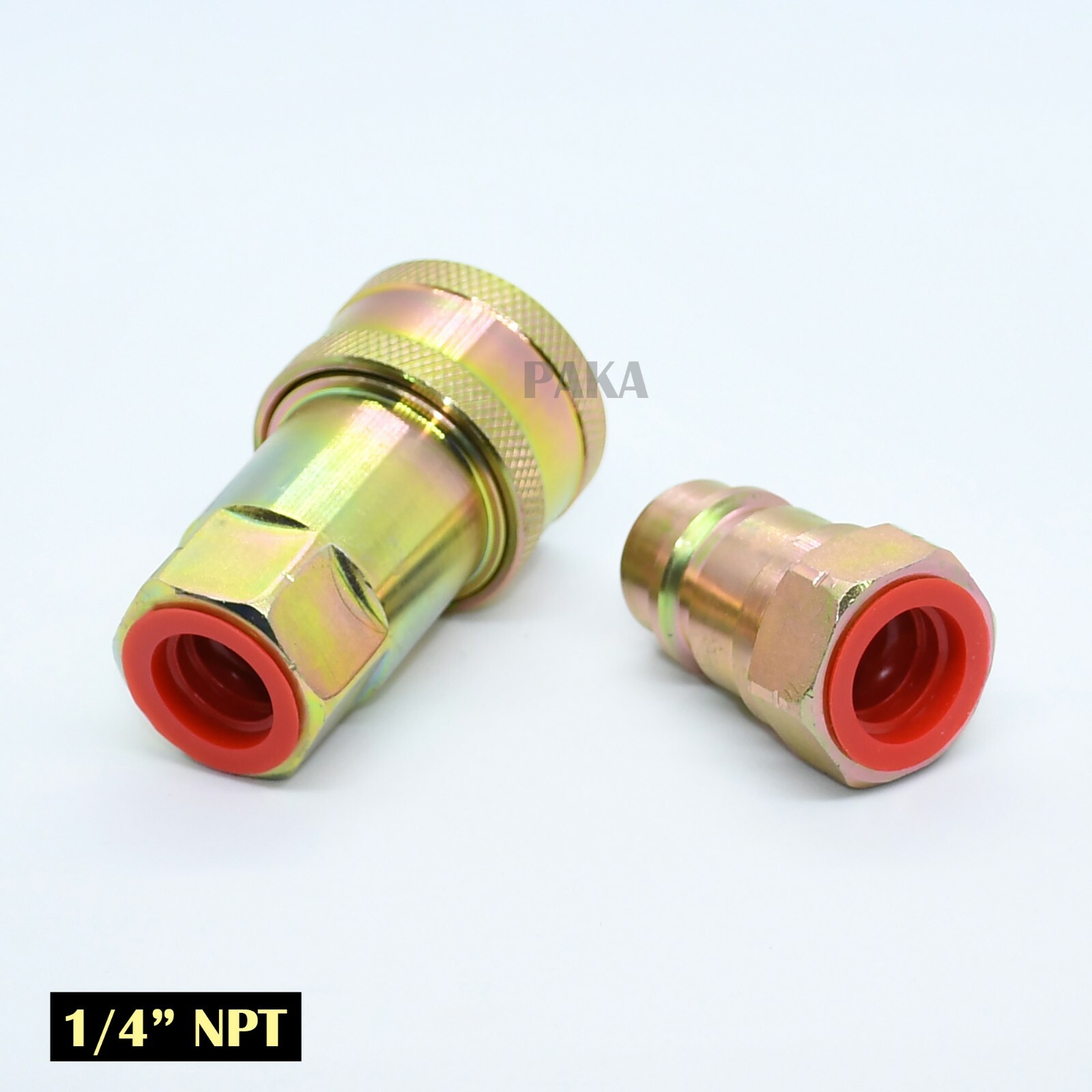 1/4″ NPT ISO 7241-B Quick Disconnect Hydraulic Coupling / Coupler Set (2 SET)