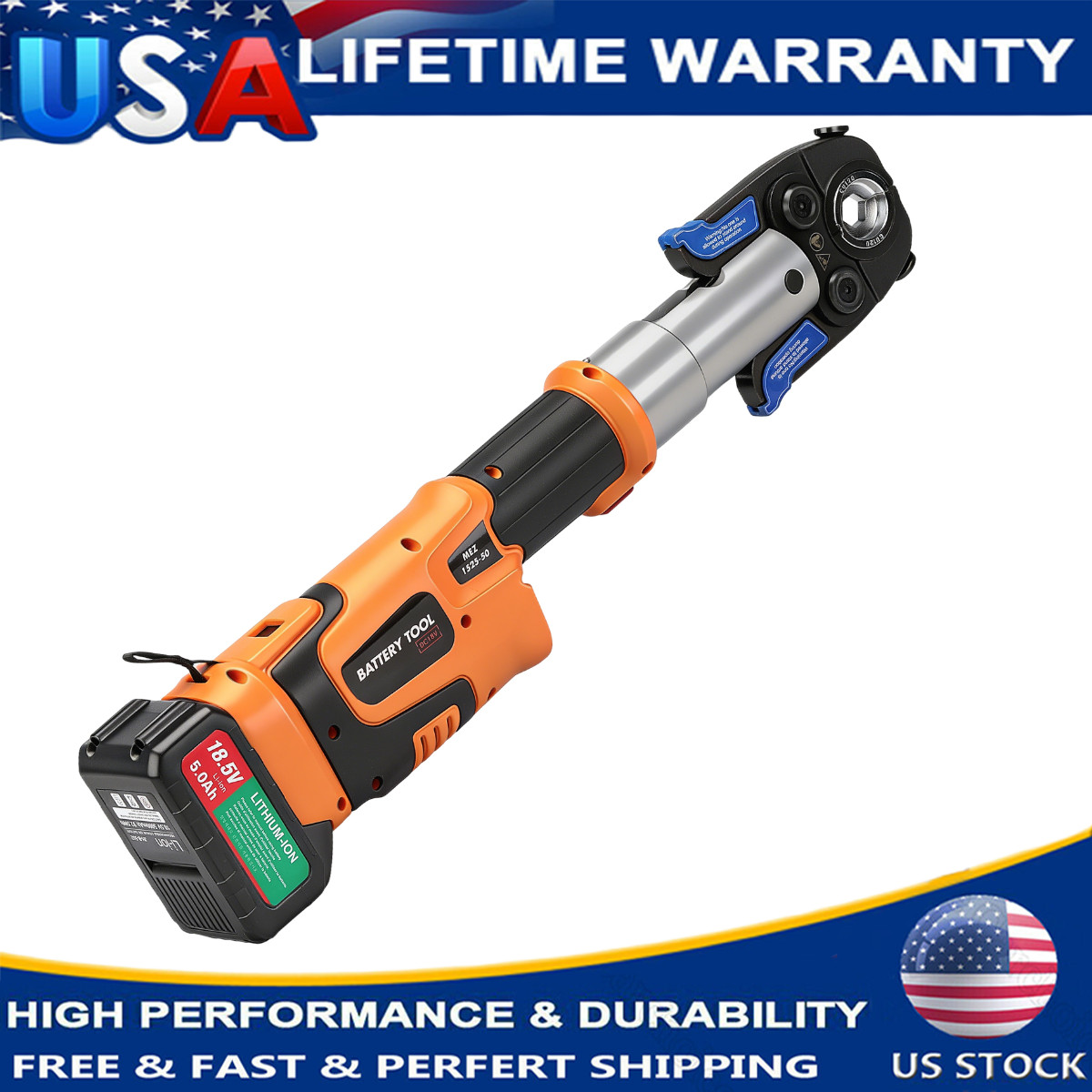 Compact Propress Tool Universal Jaws 2 * 18V 5.0AH Battery for Copper Pipe