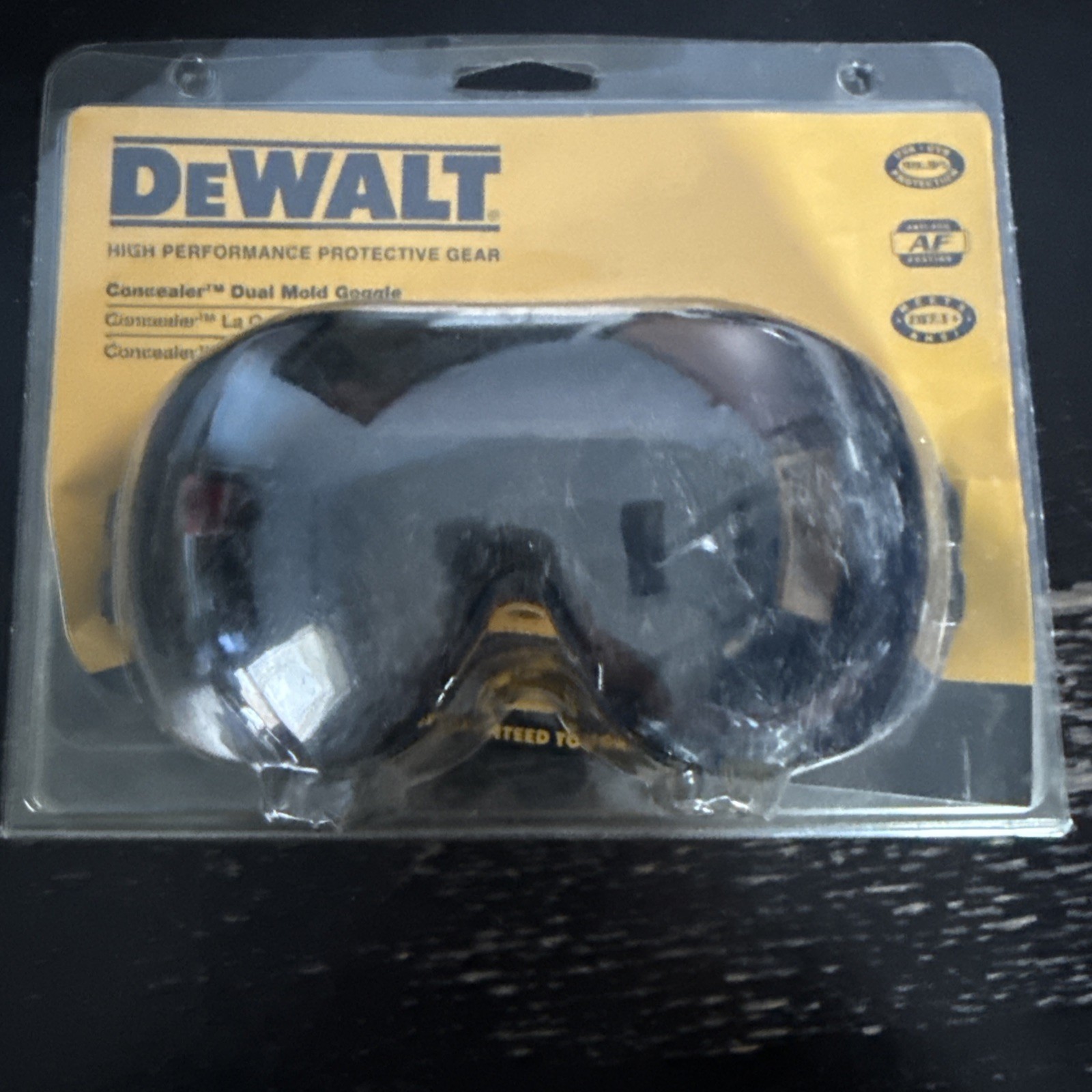 Dewalt DPG82-21 Concealer Smoke Anti-Fog Dual Mold Safety Goggle