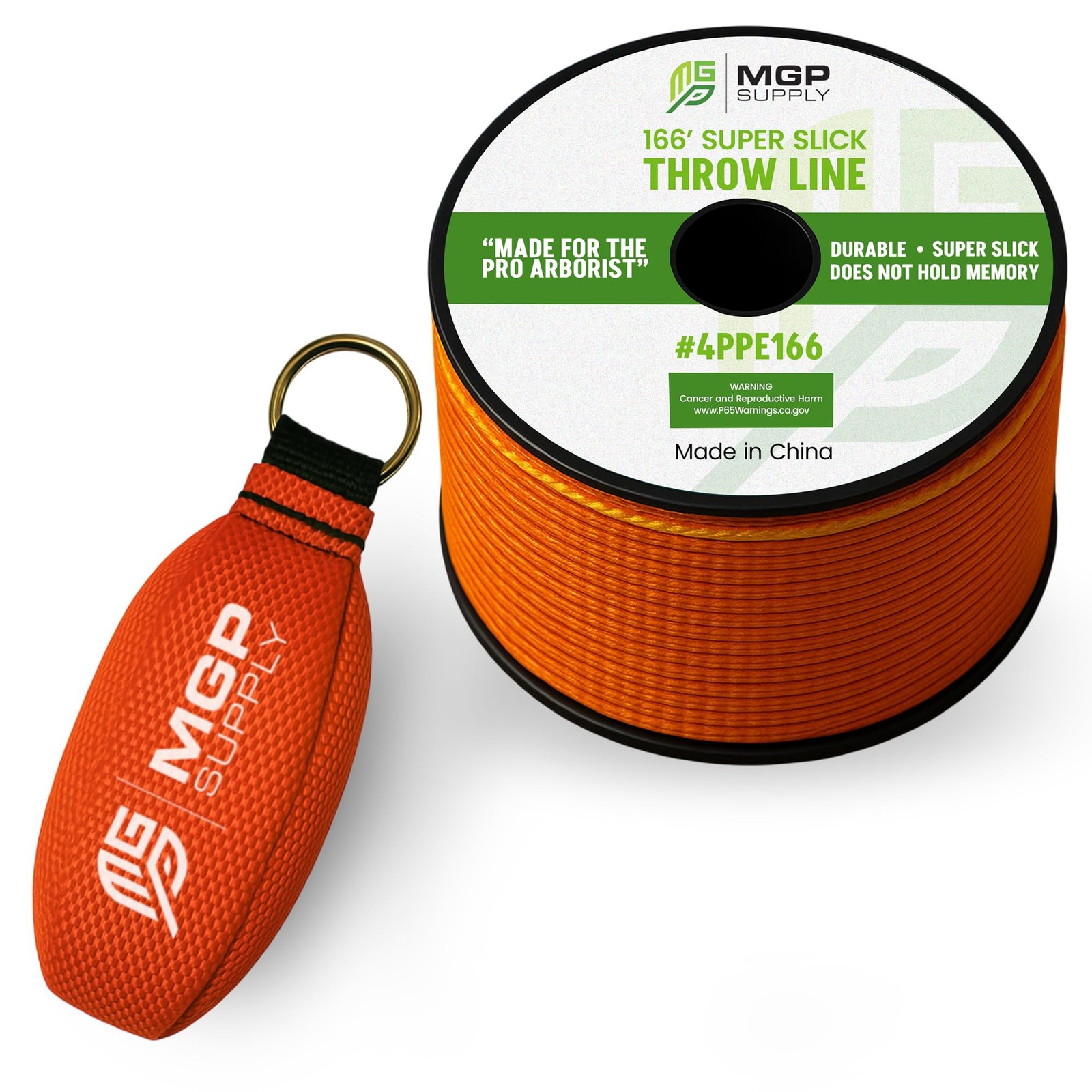 Arborist Throw Line Kit – Ultra Slick 100% Polyester Rope with 11 oz Weighted…