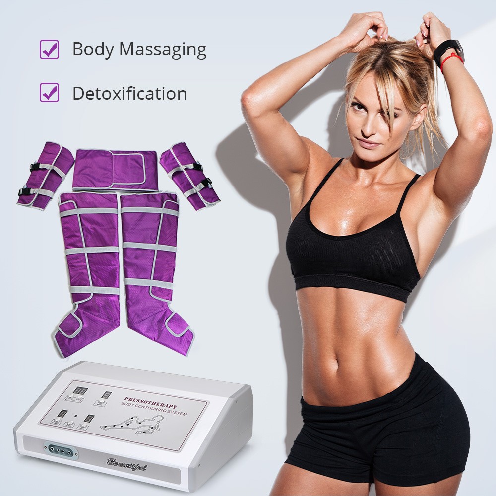 Air Pressure Pressotherapy Lymphatic Drainage Slimming Suit Body Massager Device