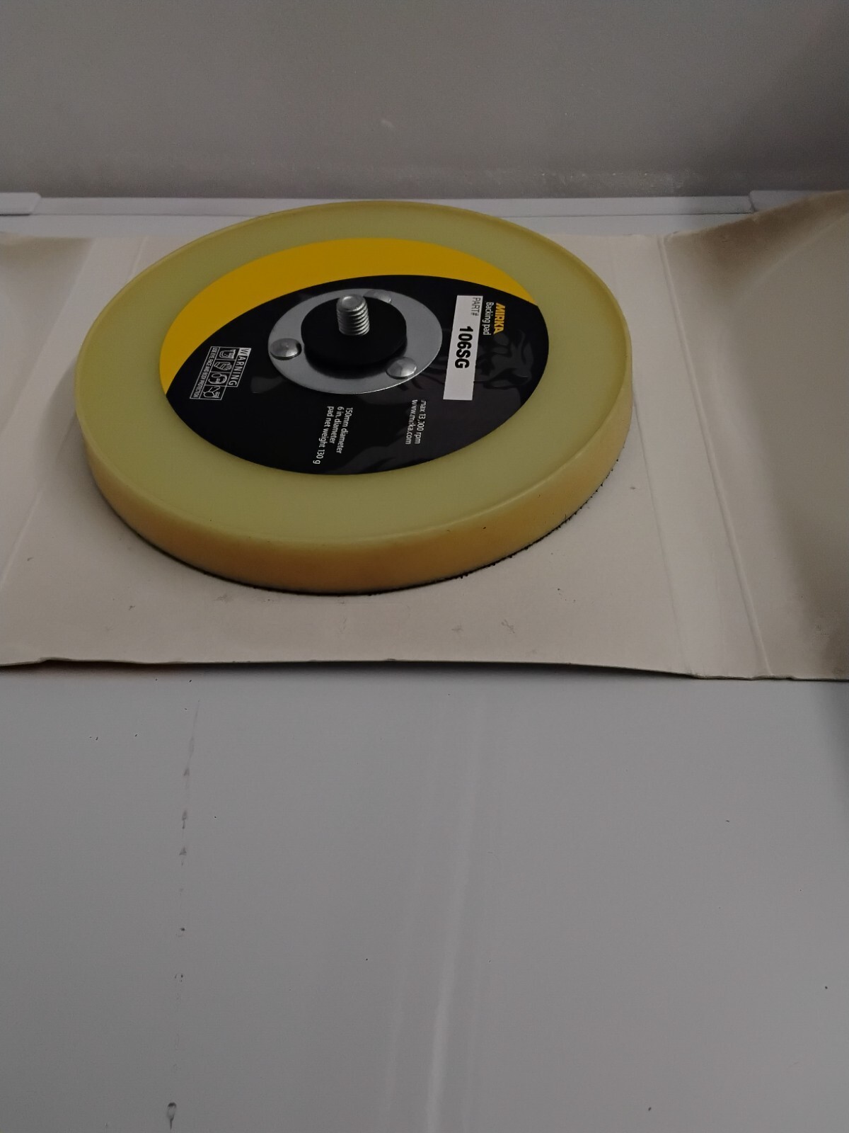 Mirka 106SG 6″ Grip Faced Soft Backup Pad